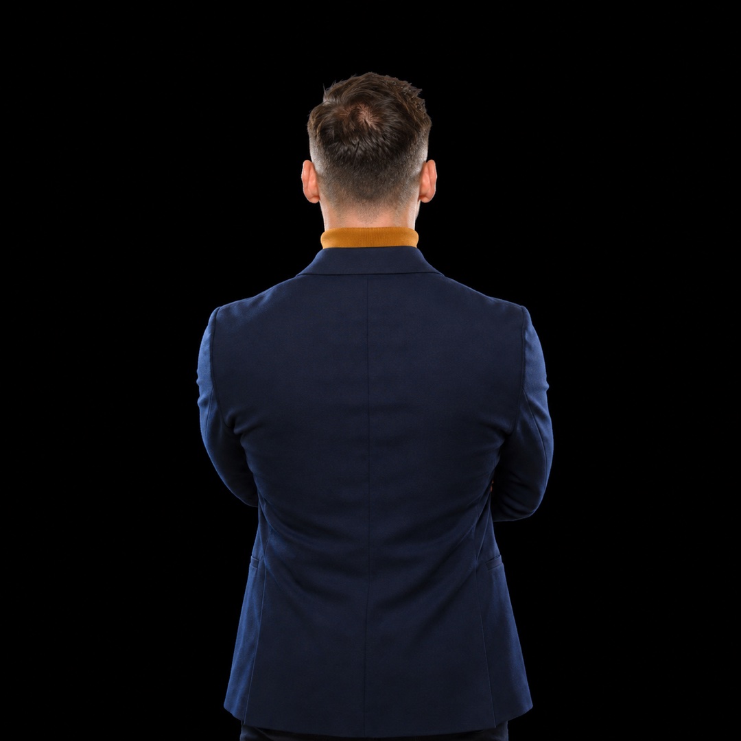Ronald Hagenstein, seen from behind